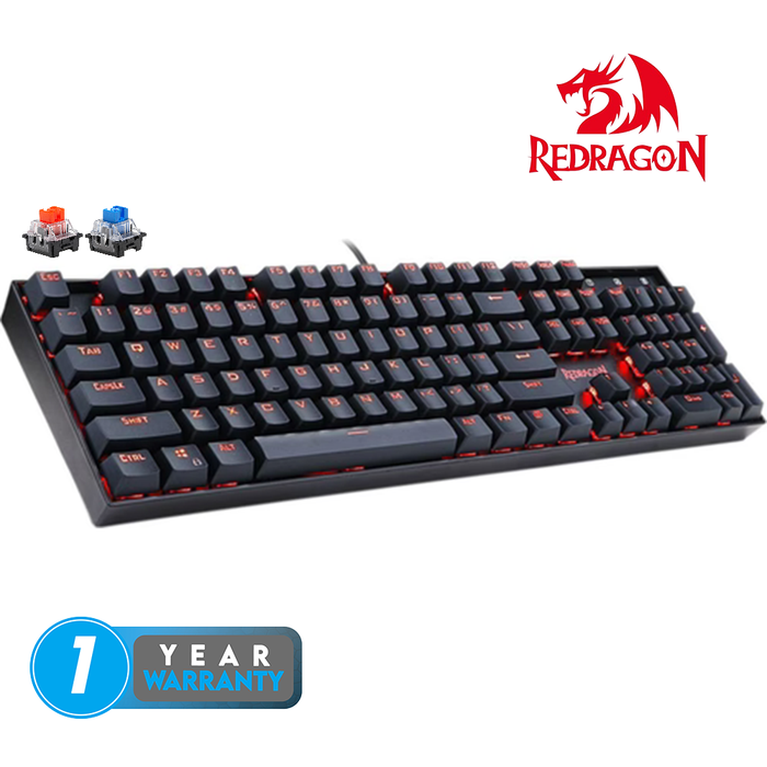 Redragon KEYBOAD Redragon WIRED (K551-1) MITRA SINGLE LED
