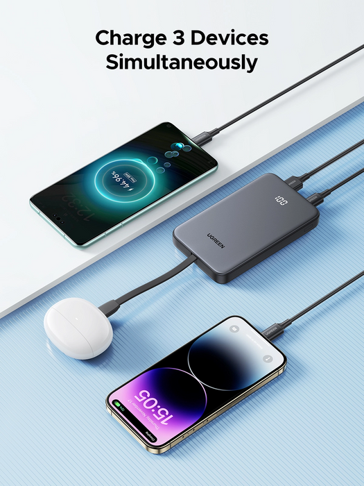 UGreen 10000mAh Power Bank with Built-in Cable [PB526/75161B]