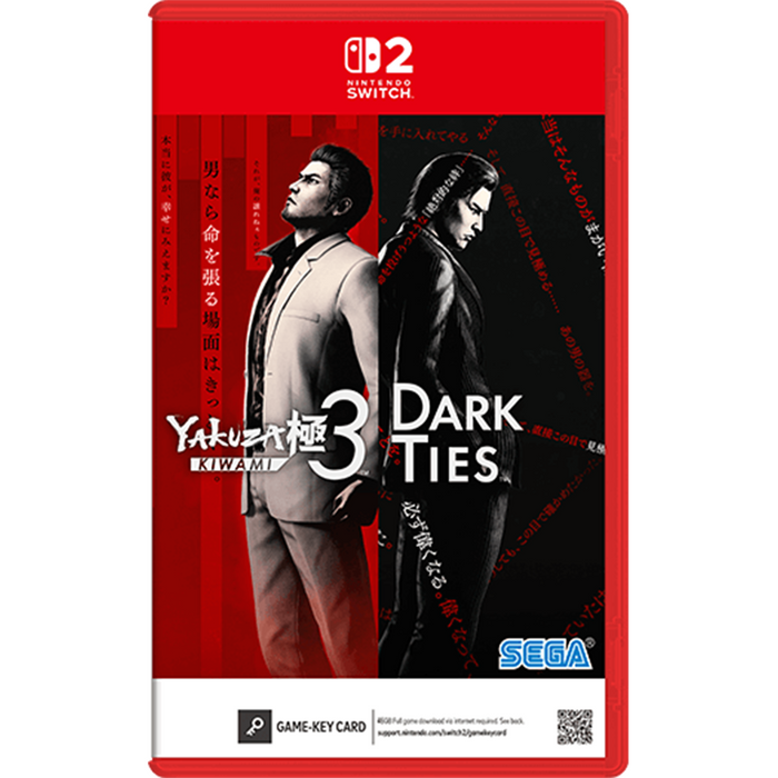 [PRE-ORDER] Nintendo Switch 2 Yakuza Kiwami 3 & Dark Ties - Game - Key Card (US) [Release Date: February 12, 2026]