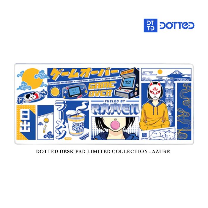 Dotted Desk Pad Limited Collection - Azure (XL) (900x400x4mm)
