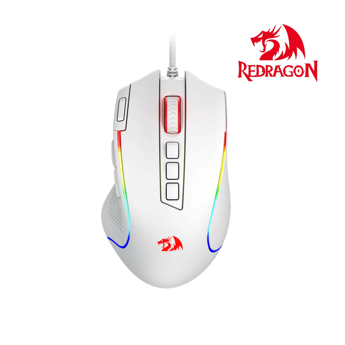 Redragon MOUSE WIRED (M612W-RGB) PREDATOR WHITE