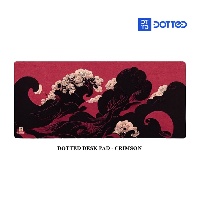 Dotted Desk Pad - Crimson (900x400x4mm)
