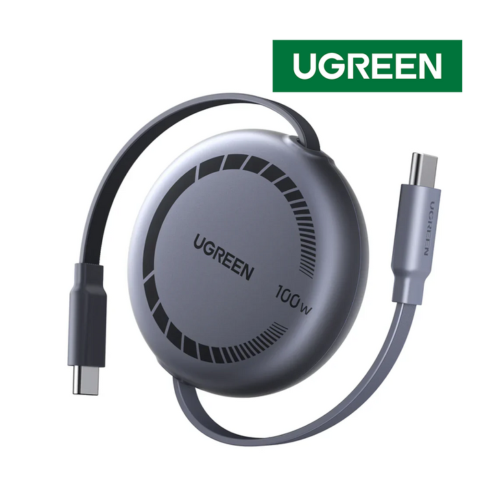 UGreen Nexode USB-C to USB-C Fast Charging Retractable Cable 1M [L531/65905]