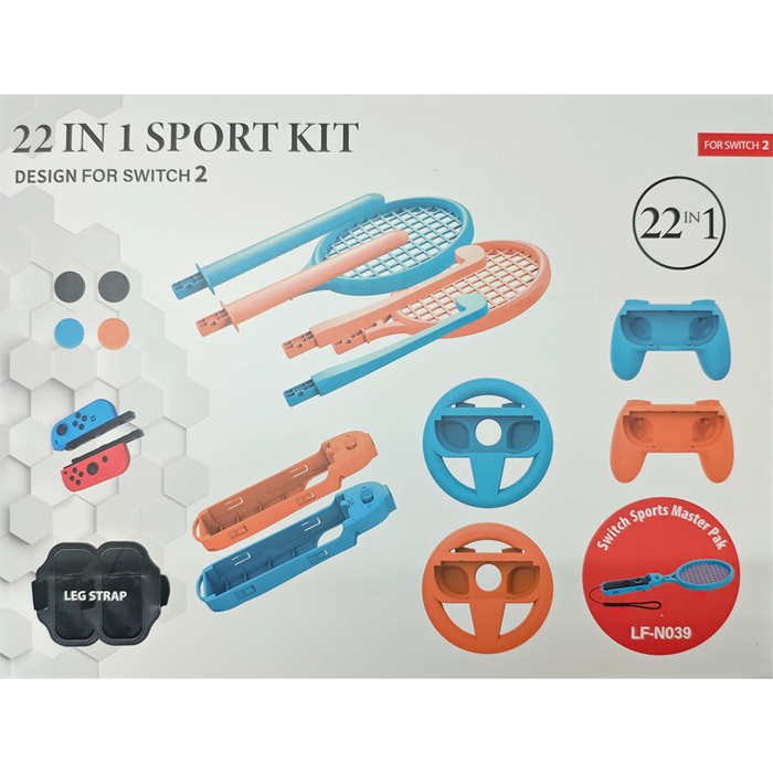 Lucky Fox 22 in 1 Sport Kit for Nintendo Switch 2 [N039] - Color