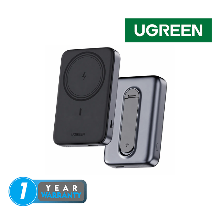 UGreen 10000mAh Magnetic Wireless Fast Charging Power Bank + Stand [PB596/85107B]