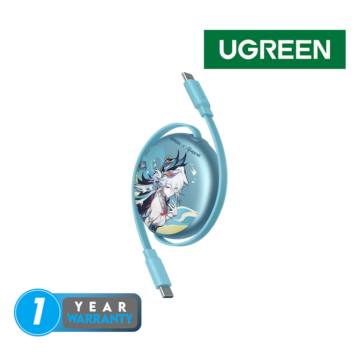 UGreen Nexode USB-C to USB-C Fast Charging Retractable Cable 1M [L531/65904SR]