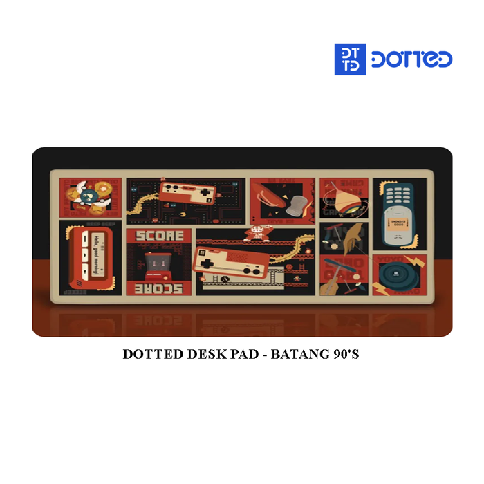 Dotted Desk Pad - Batang 90's (XL) (900x400x4mm)