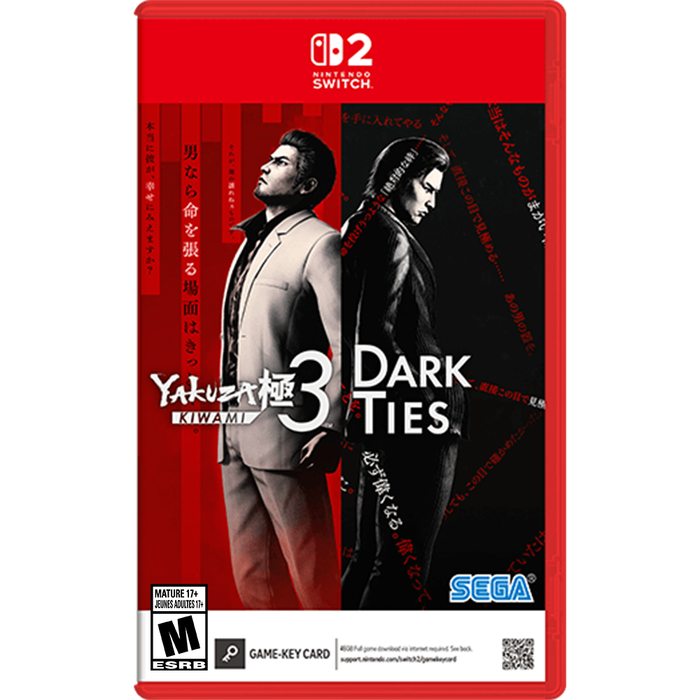 Nintendo Switch 2 Yakuza Kiwami 3 & Dark Ties - Game Key Card (US)
