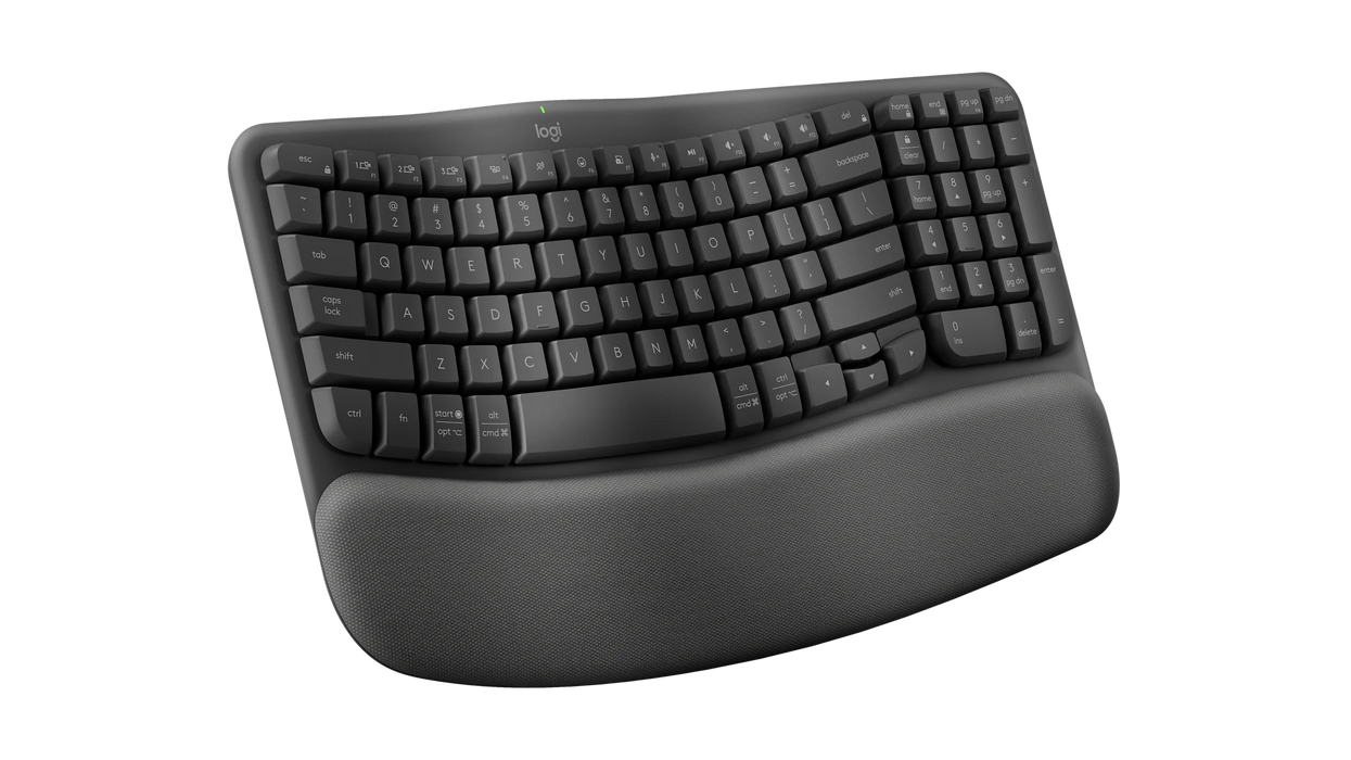 Logitech Wave Keys Ergonomics Wireless Gaming Keyboard