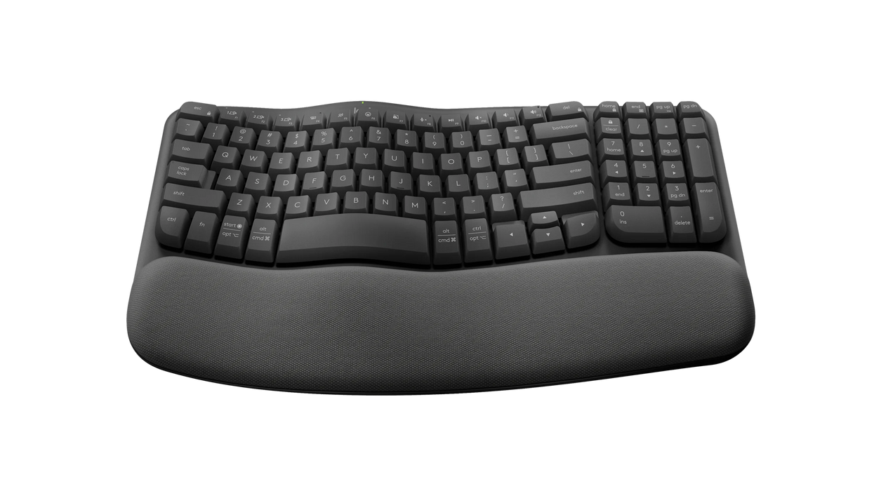 Logitech Wave Keys Ergonomics Wireless Gaming Keyboard