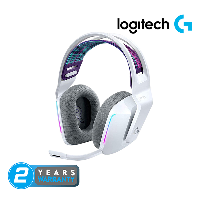 Logitech G733 Lightspeed Wireless RGB Gaming Headset - White