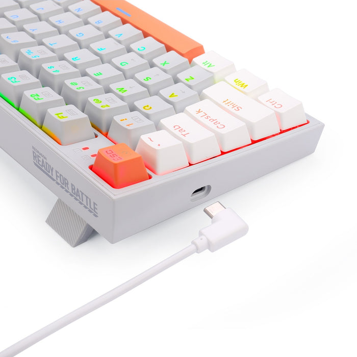 Redragon Wired K636 GWO RGB KITAVA V2 Mechanical Gaming Keyboard - Grey White