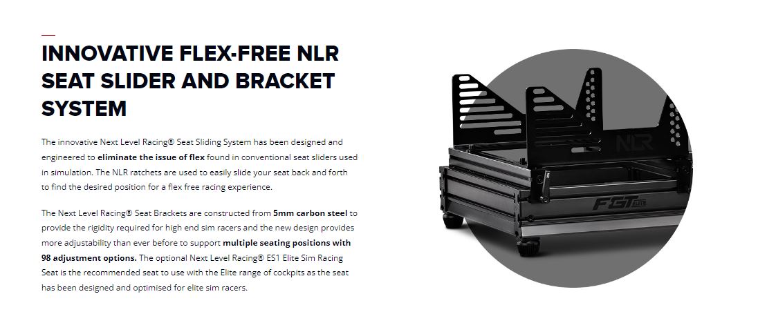 Next Level Racing GT Elite Lite Wheel Bottom Mount Edition (E028)