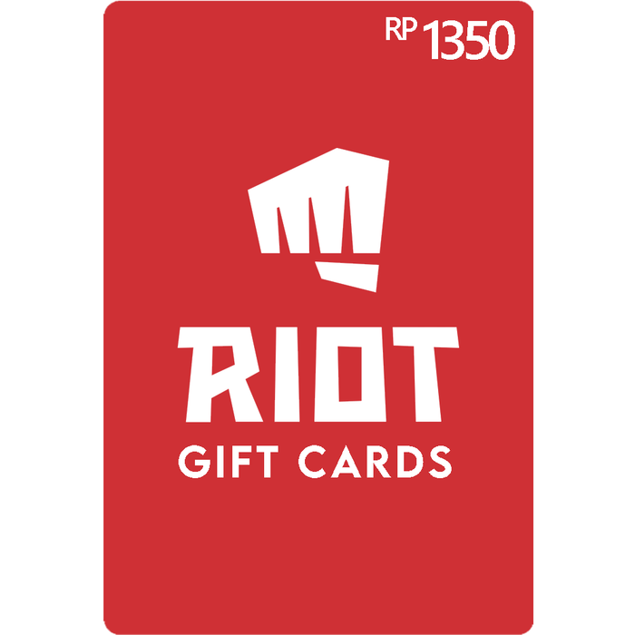 Riot Pins Digital Gift Card - RP1350 // Valorant Points 1350