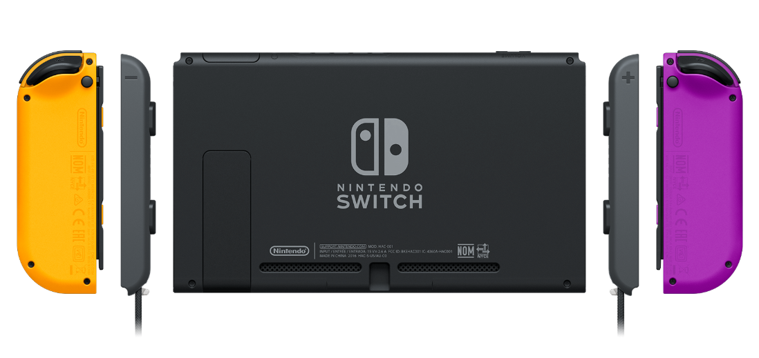 Nintendo Switch Joy-Con Neon Purple (L) Neon Orange (R)