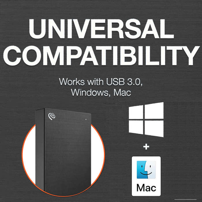 Seagate One Touch Hard Drive - 4TB Black