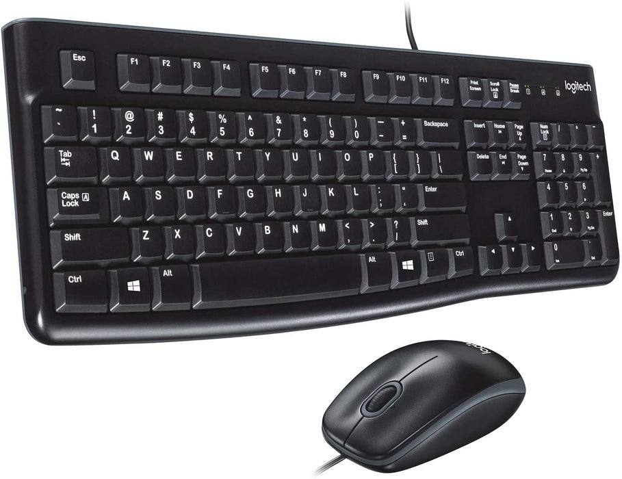 Logitech MK120 Keyboard and Mouse Combo - Black