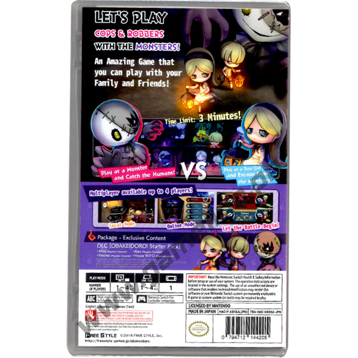 Nintendo Switch Obakeidoro Catch Me If You Can (JPN-ENG)