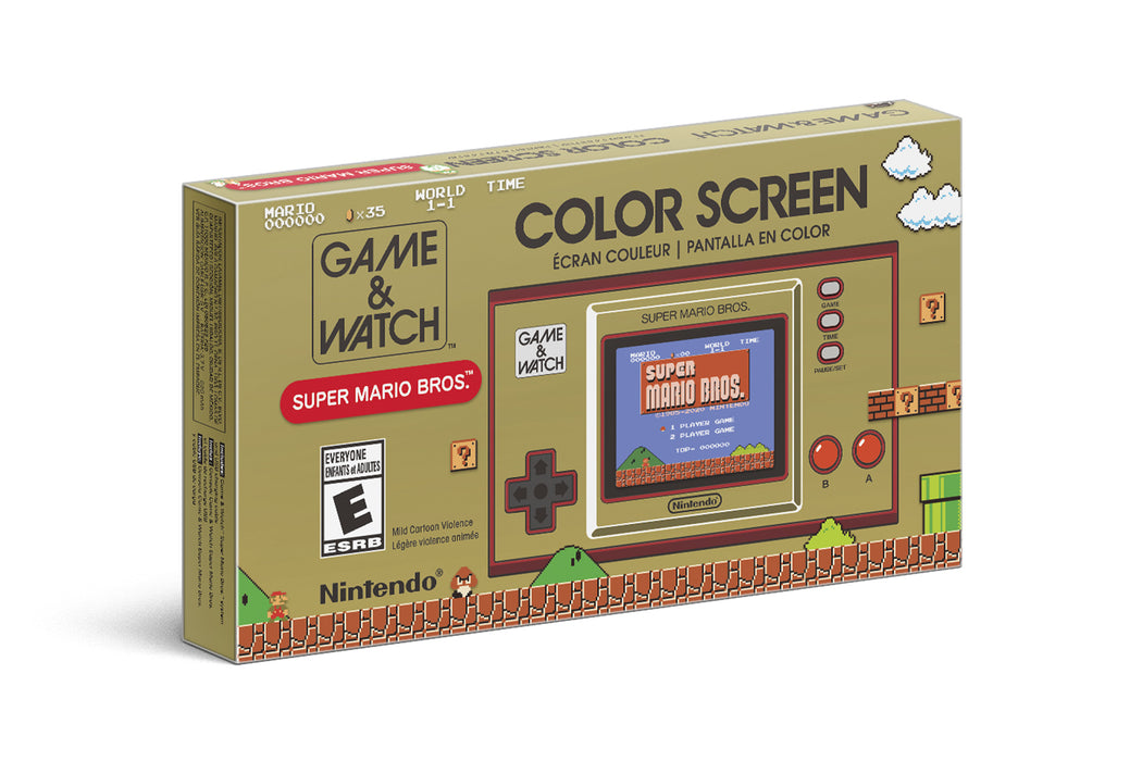 Nintendo Game & Watch New Super Mario Bros With Adapter (MDE)