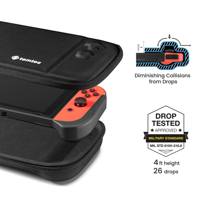 Tomtoc Dockable Case Combo for Nintendo Switch - Black [A05-029D01]