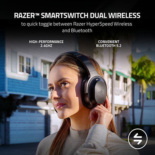 Razer Wireless Barracuda Pro Gaming Headset with Hybrid ANC - Black
