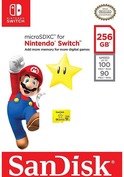 SanDisk MicroSDXC for Nintendo Switch 256GB