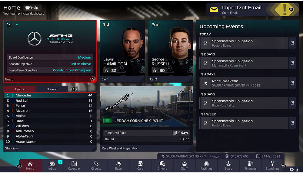 PlayStation F1 Manager 2022 (R2) PS4