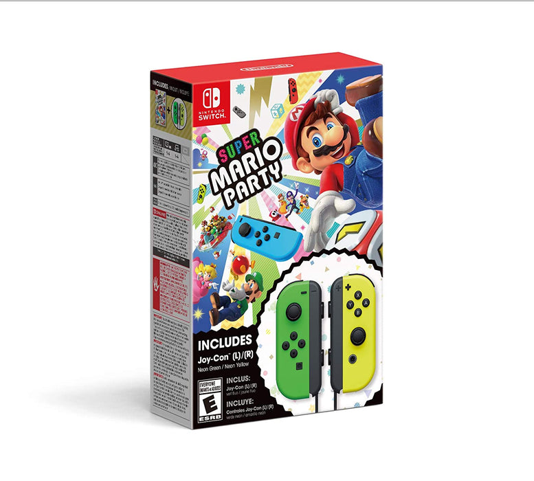 Nintendo Switch Super Mario Party Bundled with Joy-Con L/R Neon (MDE) - Green Yellow