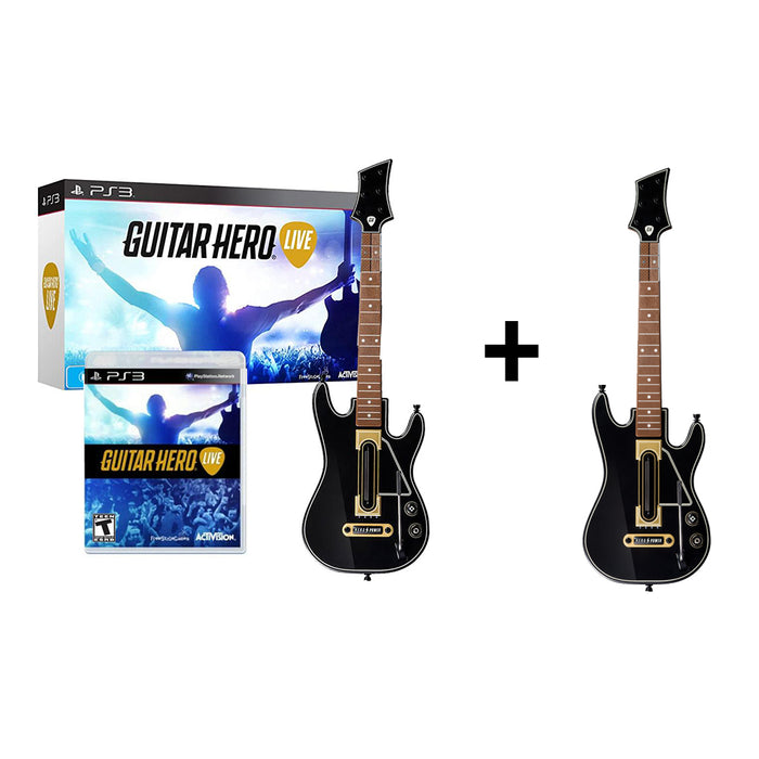 PS3 Guitar Hero Live Bundle (Includes extra guitar controller) (R3)