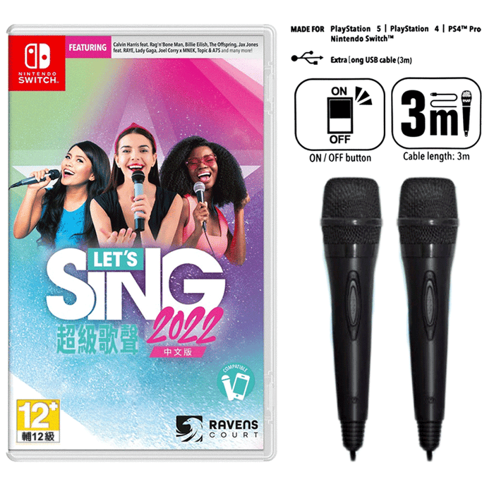 Nintendo Switch Let s Sing 2022 with Double Mic ASIA GAMELINE