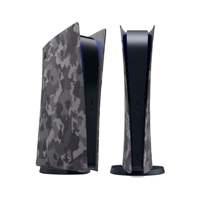 Sony Console Covers for PS5 Digital Edition - Gray Camouflage