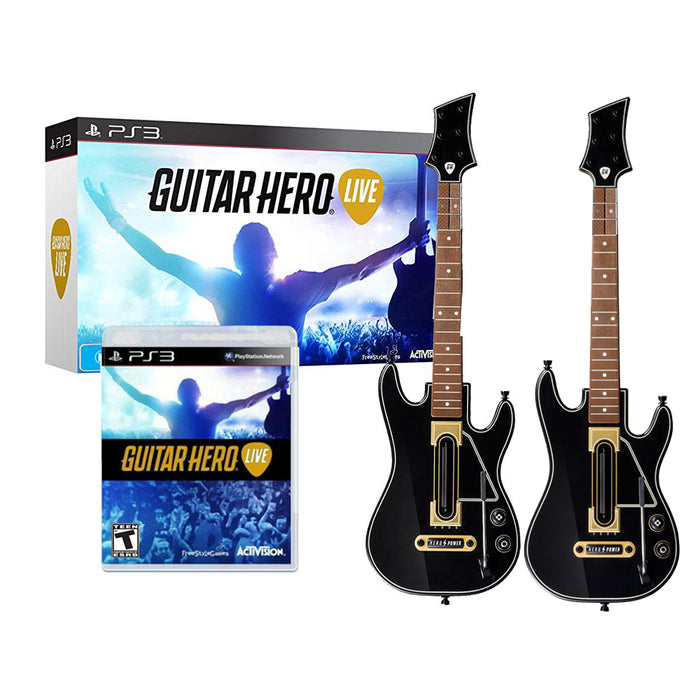 PS3 Guitar Hero Live Bundle (Includes extra guitar controller) (R3)