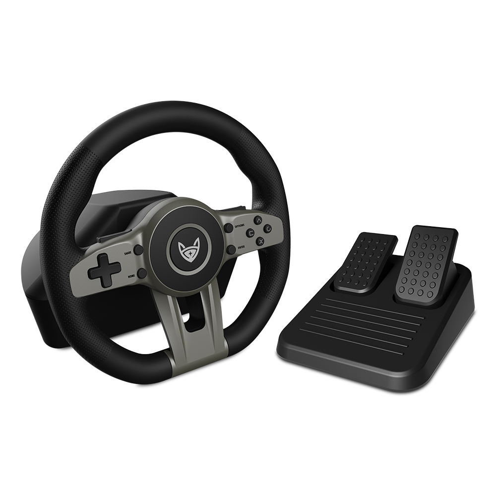 Lucky Fox Racing Wheel for NS , PC , PS4 and XBox [LF-RW10] — GAMELINE