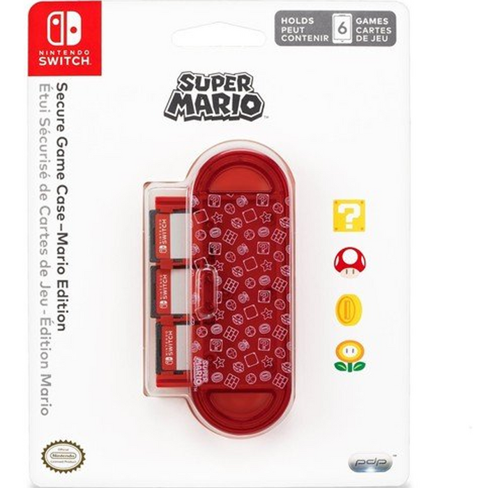 PDP Secure Game Case Mario Edition for Nintendo Switch