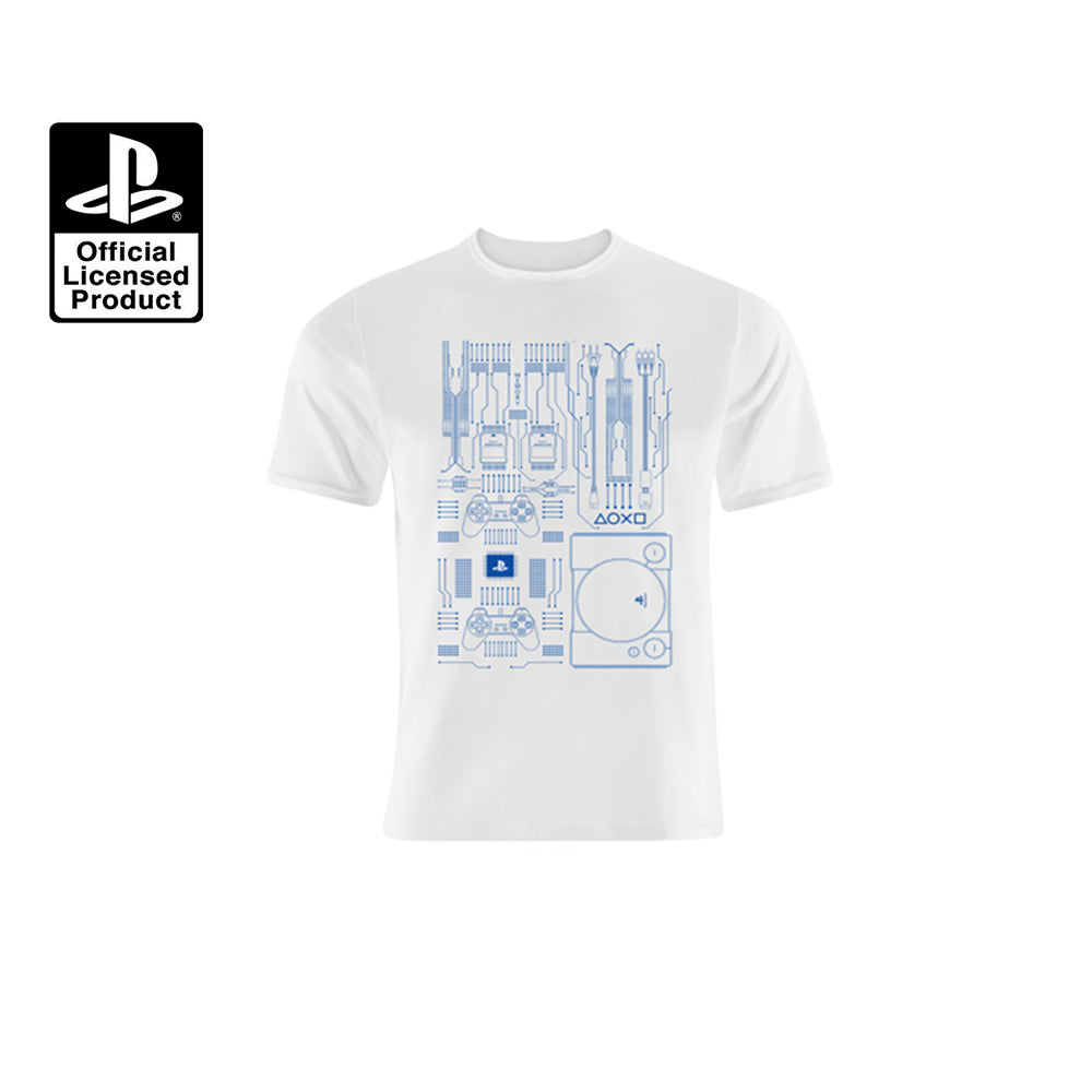 playstation t shirt white