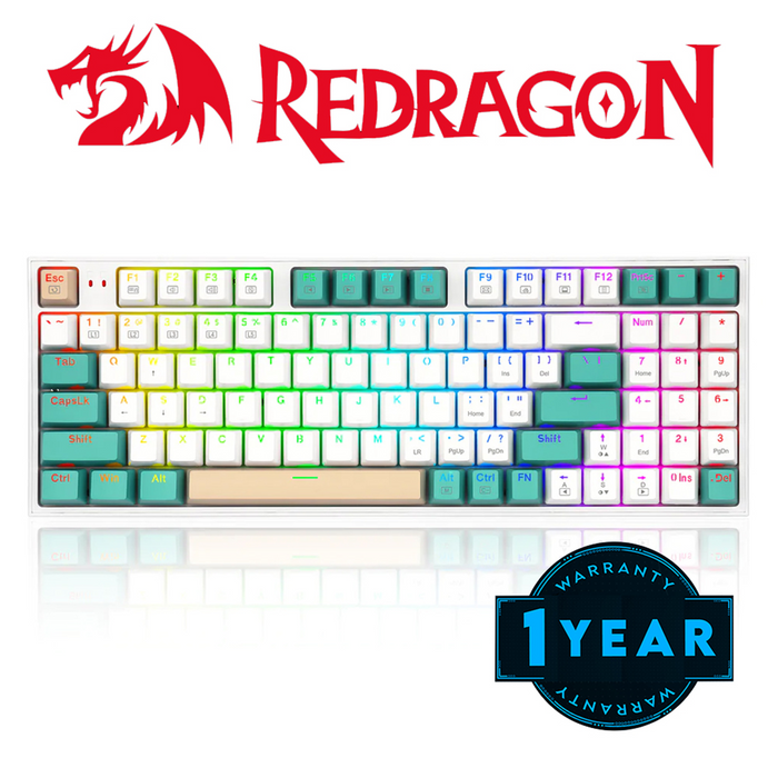 Redragon Wired K636 WGC RGB KITAVA 94 Keys Gaming Keyboard