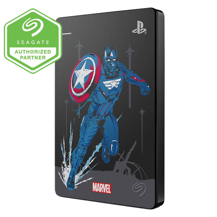 Seagate 2TB Marvel Avengers Game Drive For PS4 - Captain America