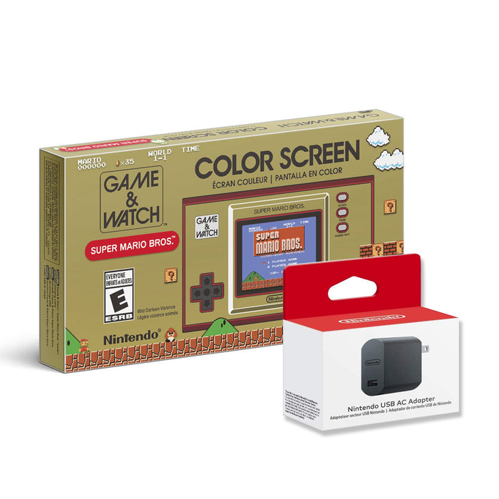 Nintendo Game & Watch New Super Mario Bros With Adapter (MDE)