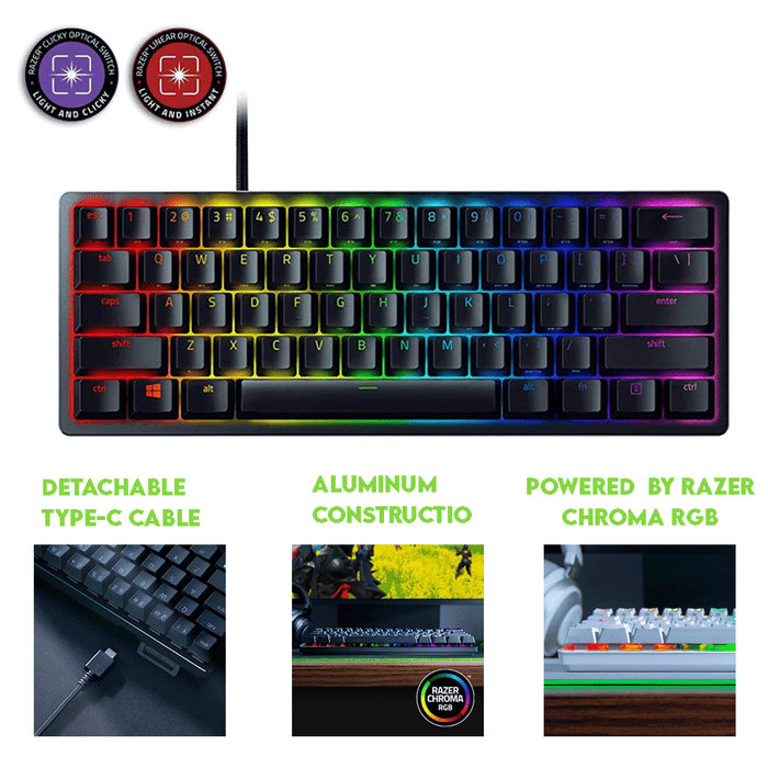 Razer Huntsman Mini Gaming Keyboard 60% Optical Gaming Keyboard