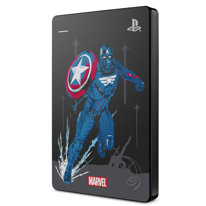 Seagate 2TB Marvel Avengers Game Drive For PS4 - Captain America