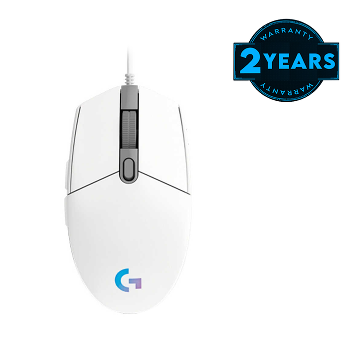 Logitech G102 Lightsync Wired Gaming Mouse White GAMELINE