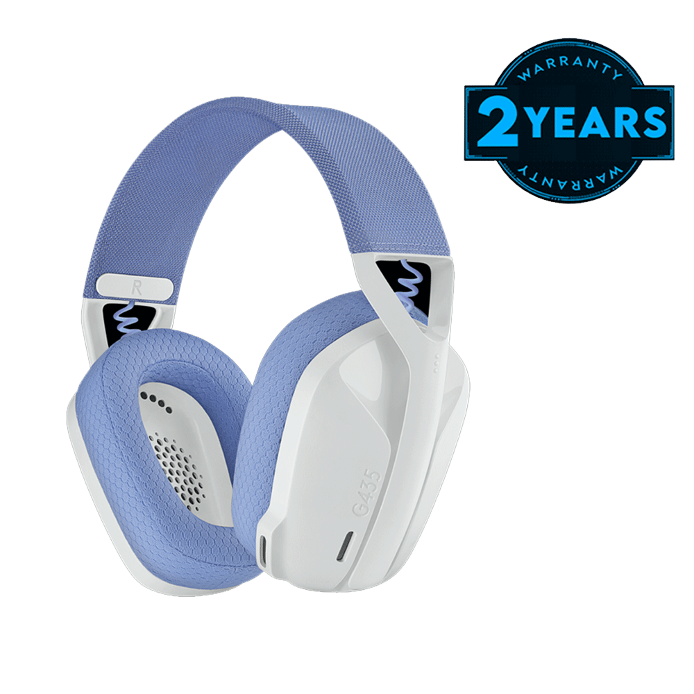 Logitech G435 Wireless Lightspeed Gaming Headset - Off White Lilac ...