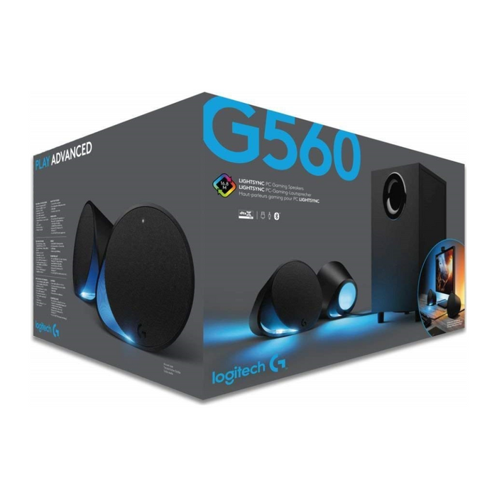 Logitech G560 Lightsync PC Gaming Speaker — GAMELINE Logitech G560 Lightsync PC Gaming Speaker — GAMELINE